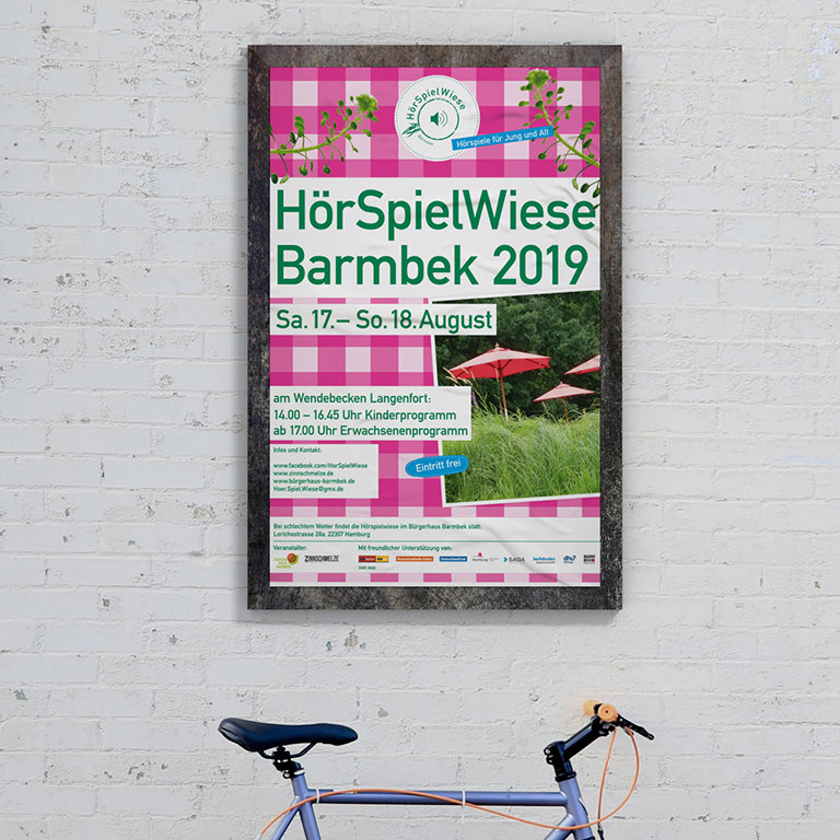 Plakat Hörspielwiese Hamburg-Barmbek 2019