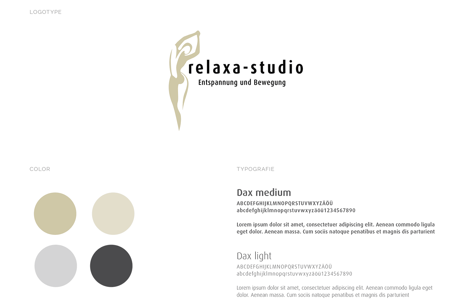 Logo & corporate design; für ein Yogastudio