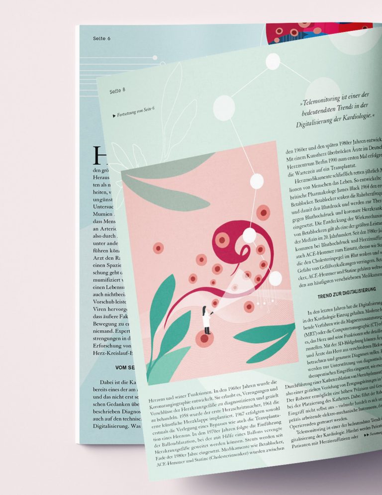 Abbildung Zeitschrift, Editorial Illustration | Thema Medizin